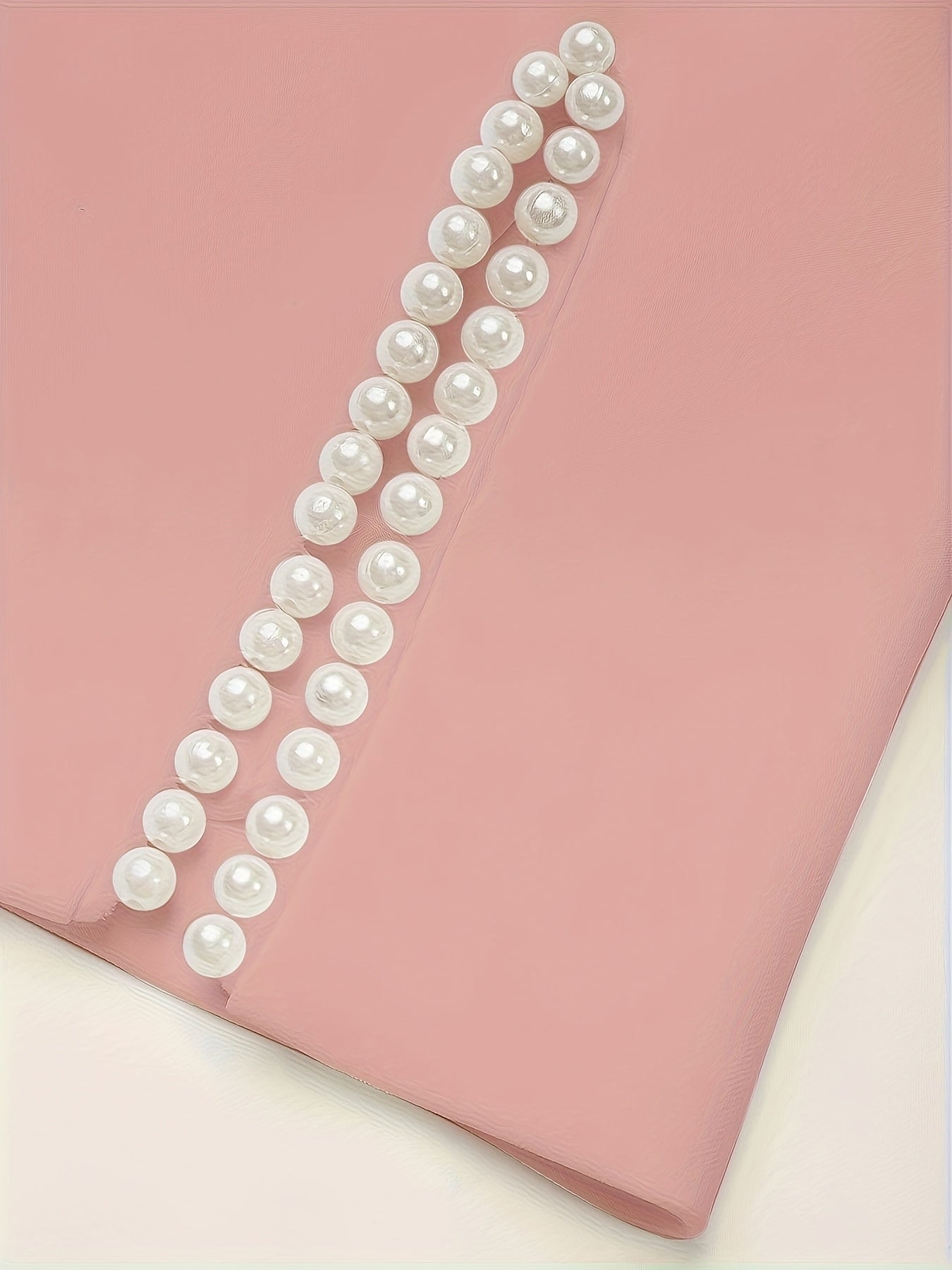 Elegant White Faux Pearl-Embellished Round Neck Dress - Slim Fit, Half Sleeve, Mid-Length Bodycon Midi Dress for Women, Perfect for All Seasons, Formal Attire|Slim Fit Dress|Polyester Fabric