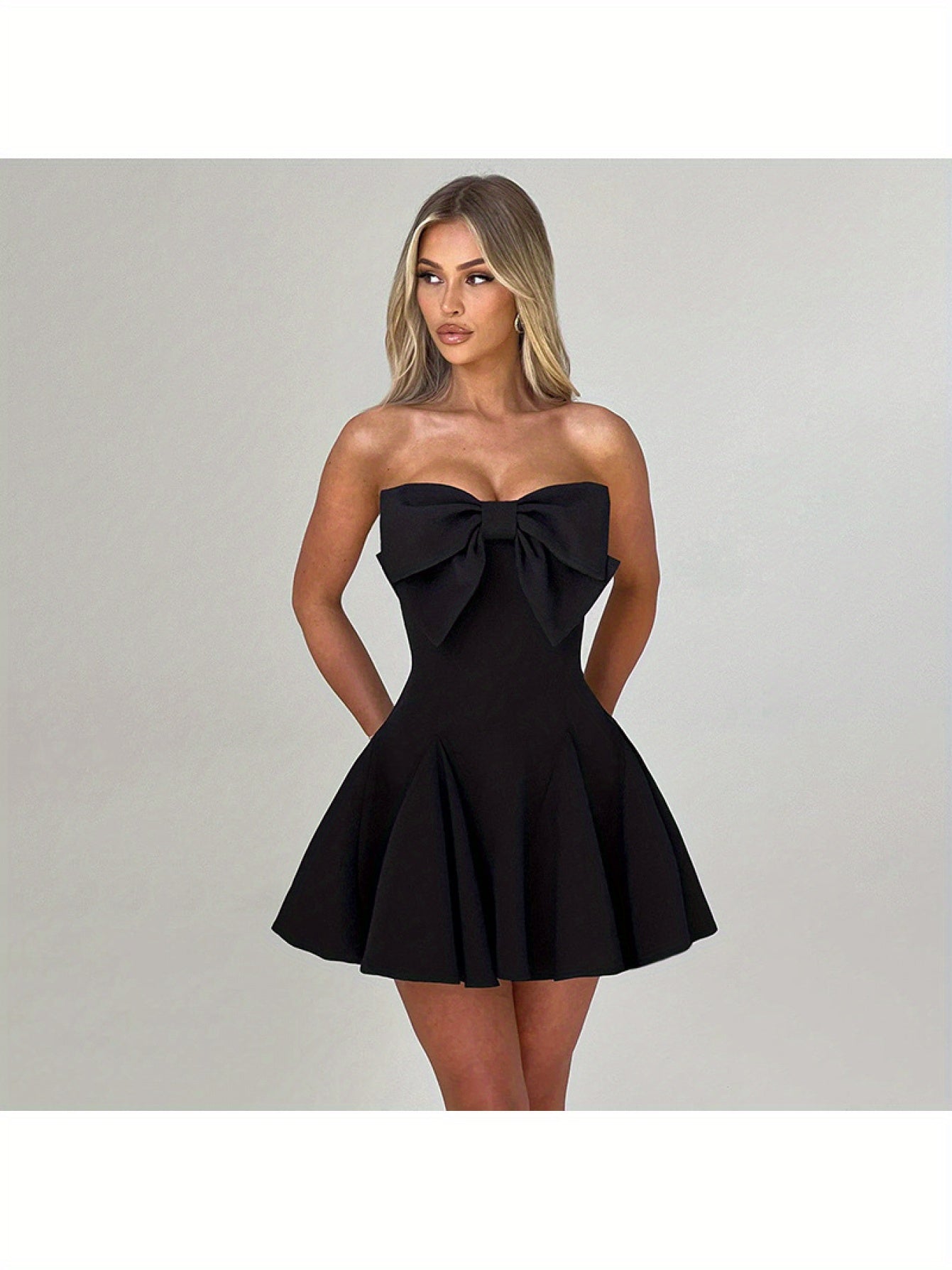 Women's Sexy Party & Formal Evening Dress - Strapless Backless A-Line dress, Machine Washable Formal event & Party Outfit for Women