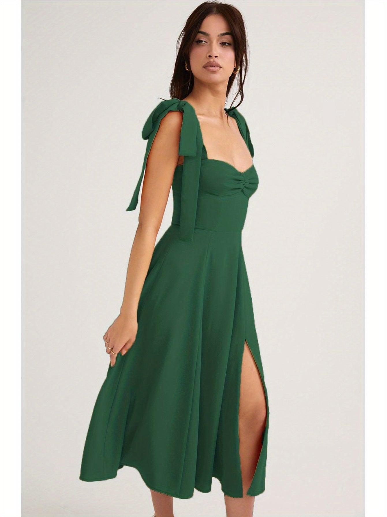 Women's Sexy Elegant Strapless dress - Formal party, Soft Pink long evening gown with Tie Waist, Machine Washable Women's Formal Attire